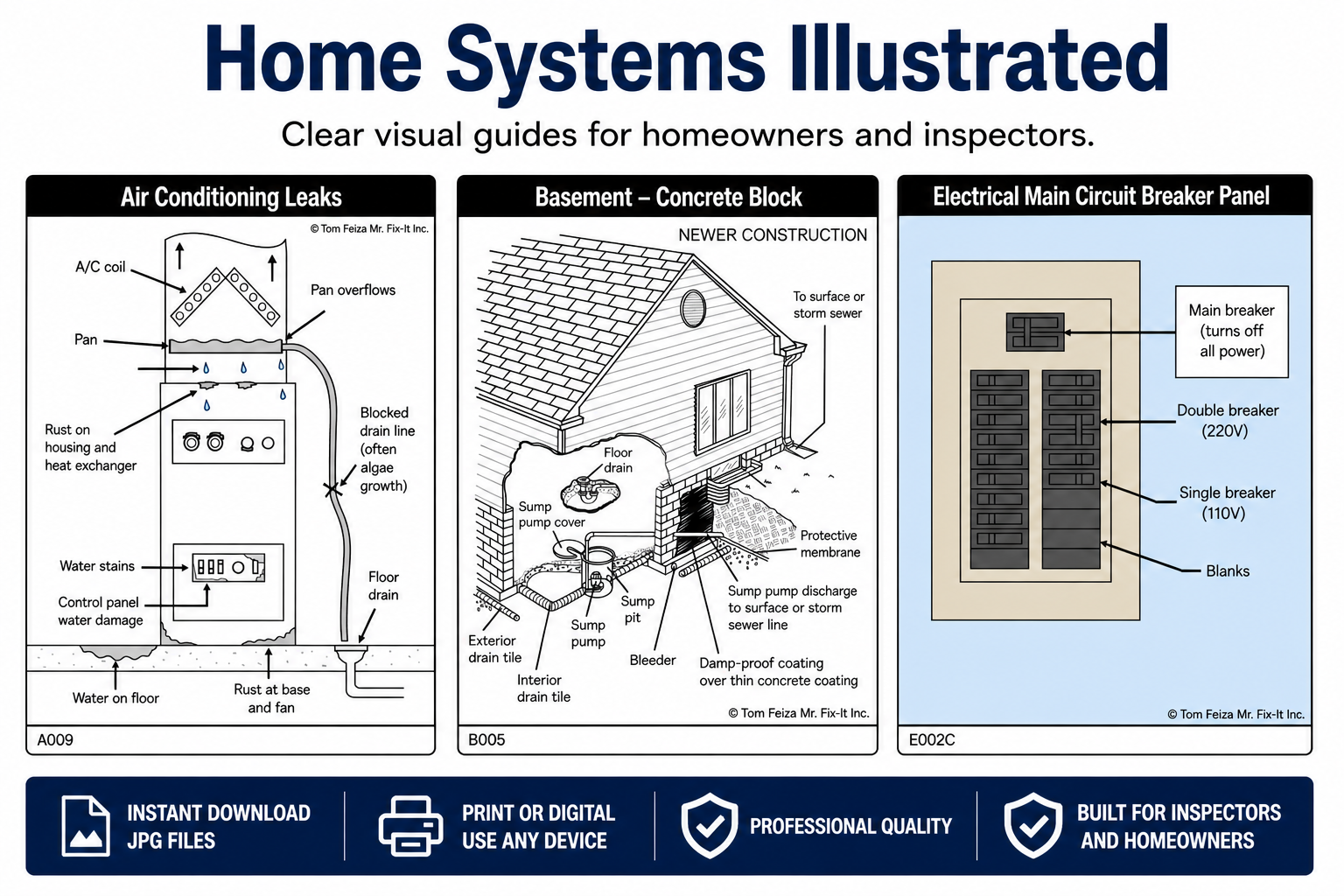Home Systems Illustrated - 1,700+ Digital Image Collection – How to ...