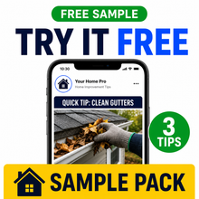 Load image into Gallery viewer, Free Homeowner Content Sample Pack - Quick Tips
